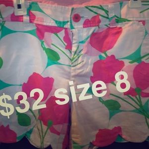 Lilly Pulitzer size 8 buttercup scalloped shorts